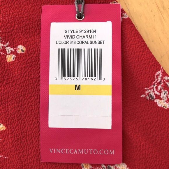 Vince Camuto Desert Bouquet Sleeveless Blouse Sz M - Picture 10 of 12